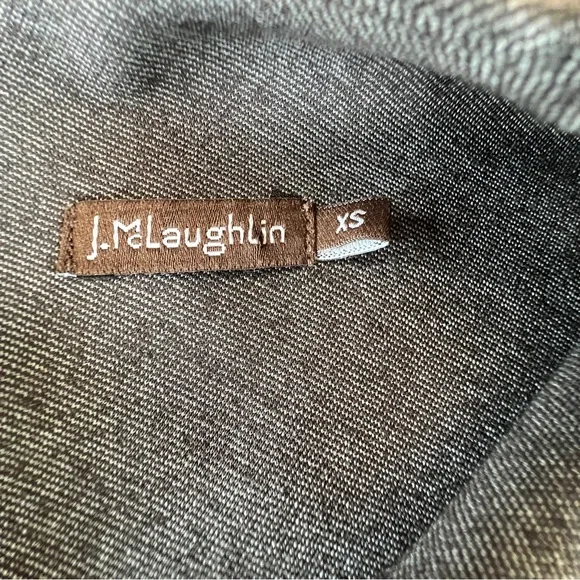 J. McLaughlin Elegant Gray Sleeveless Dress - Picture 2 of 5